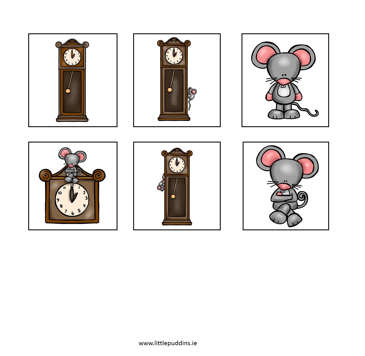 hickory dickory printable poem