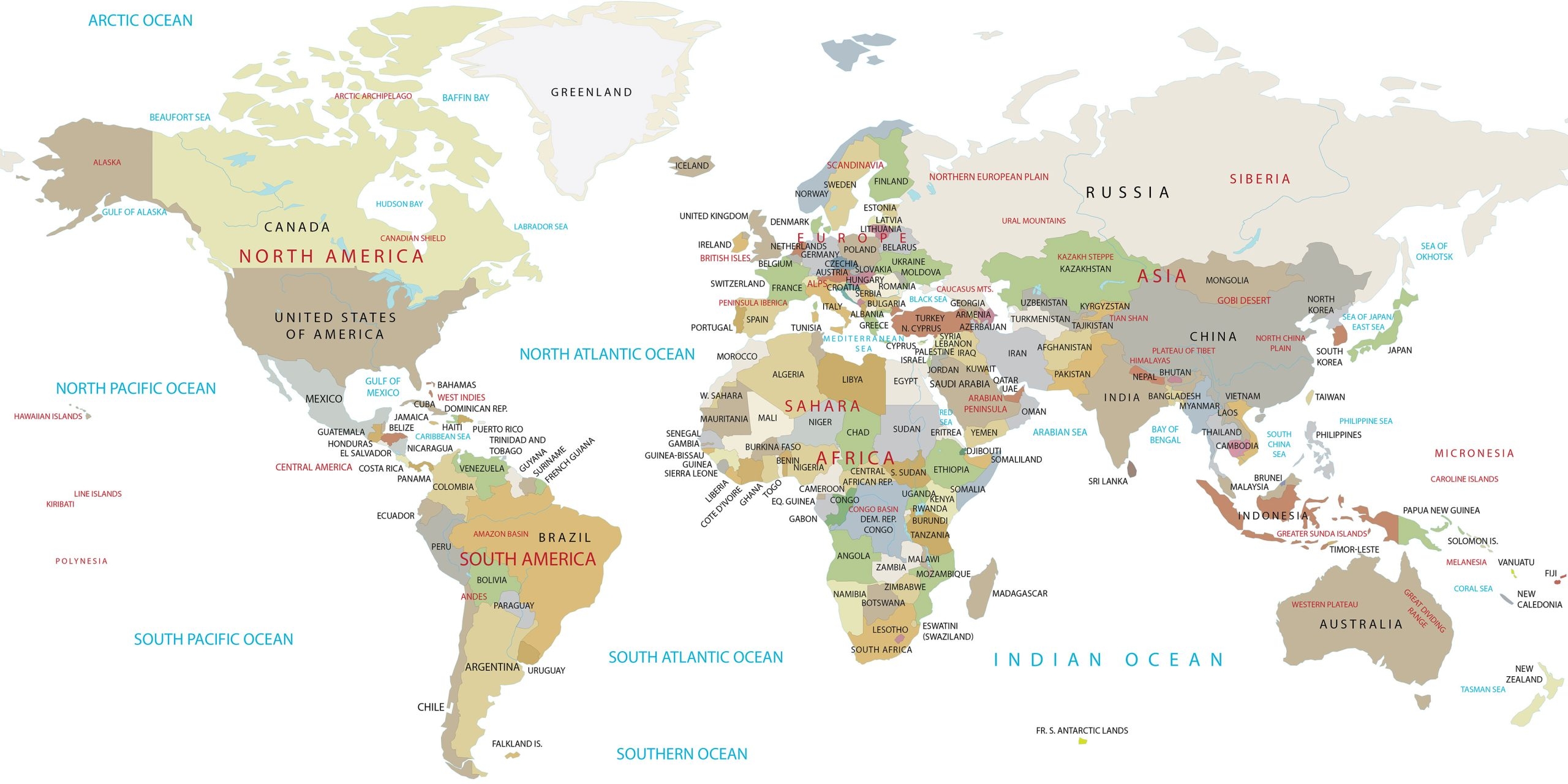 free printable world map with countries labeled free printable world map with countries labeled