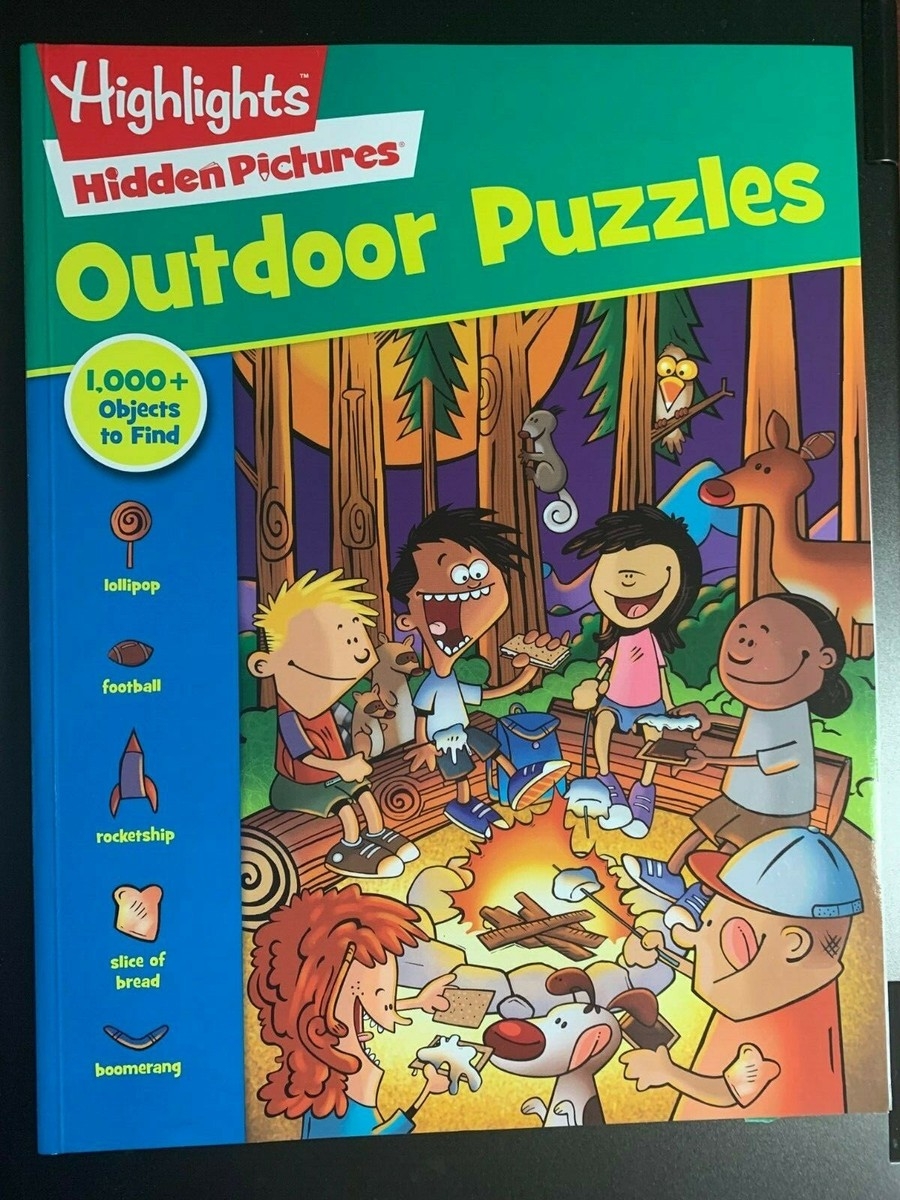 HIGHLIGHTS HIDDEN PICTURES OUTDOOR PUZZLES BOOK BRAND NEW KIDS FUN  HIGHLIGHTS HIDDEN PICTURES OUTDOOR PUZZLES BOOK BRAND NEW KIDS FUN