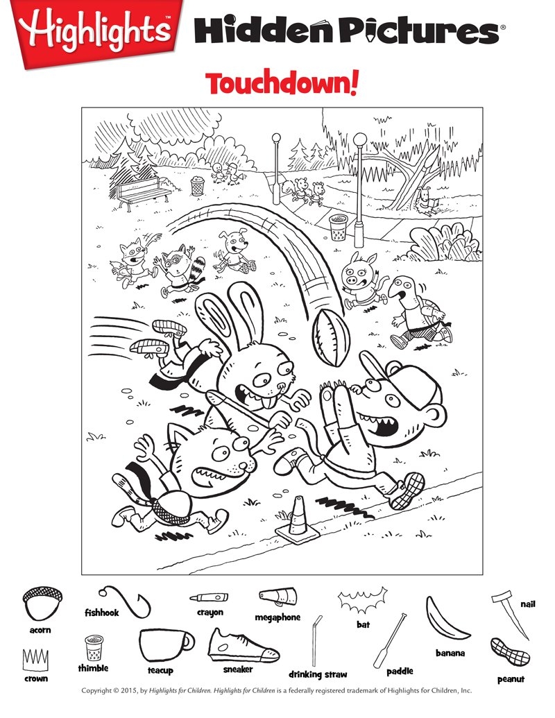 highlights hidden picture printable