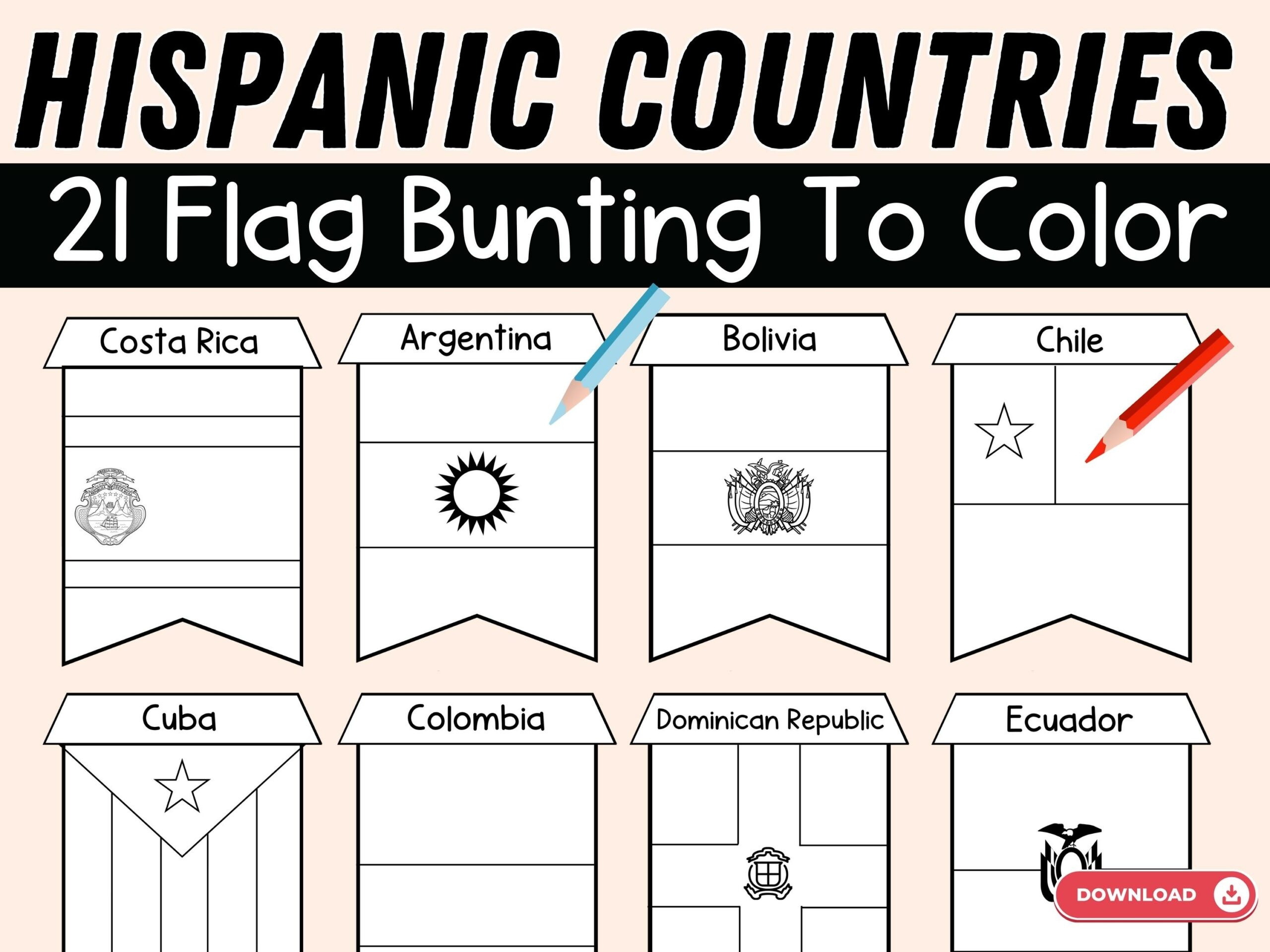printable flags to color