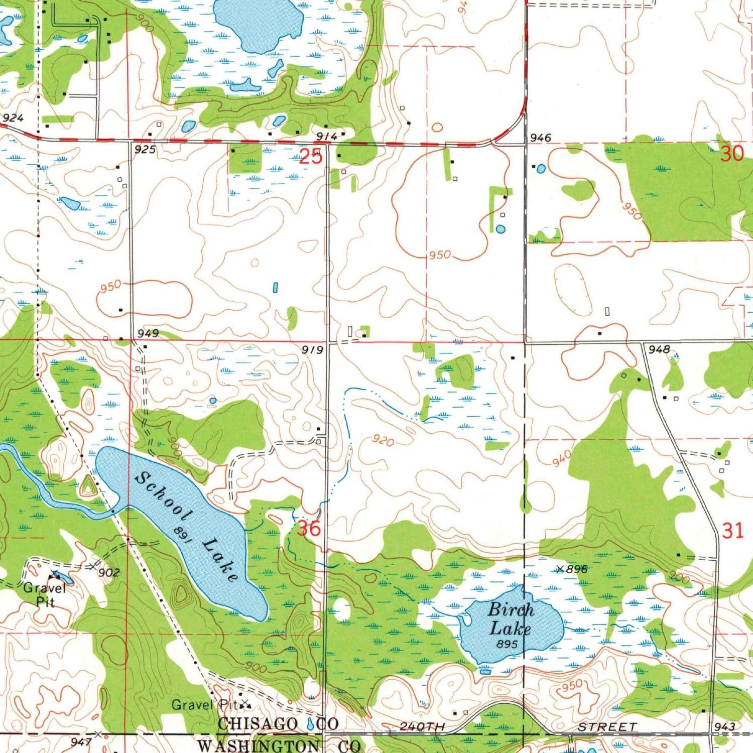 Historic Map Of Forest Lake From 1974 11