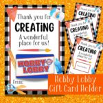 Hobby Lobby Gift Card Holder Teacher Gift Idea Home Decorating Gift Card Etsy