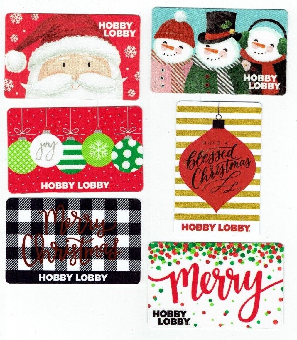 Hobby Lobby Gift Card LOT Of 6 Christmas Holidays A Collectible NO Value EBay