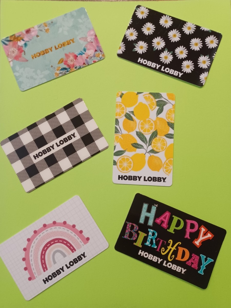 HOBBY LOBBY GIFT CARDS 6 BRAND NEW CARDS GREAT PRICE