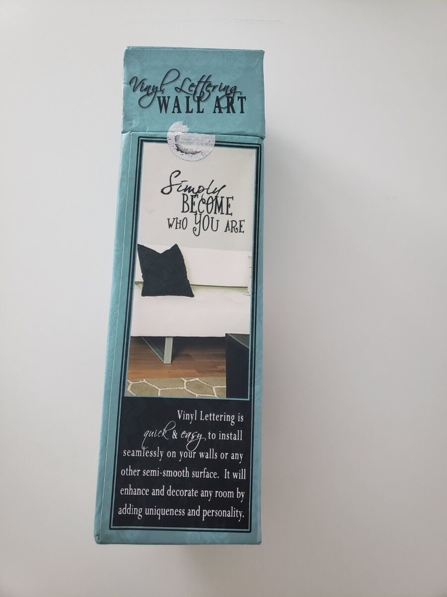 Hobby Lobby Home Accent 22x27 Vinyl Wall Decal Simply Become Who You Are FO EBay