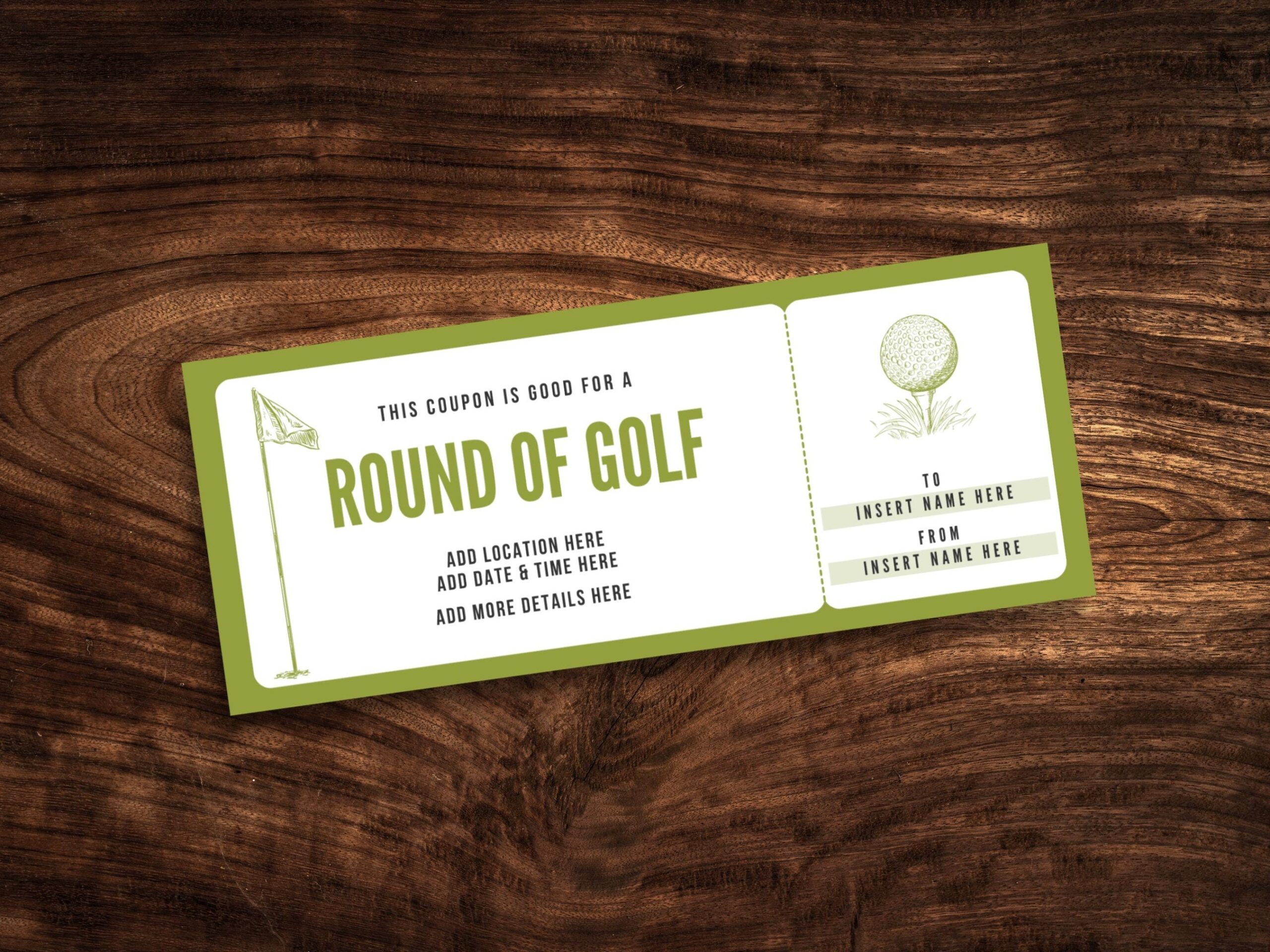 Hole In One Certificate Etsy UK