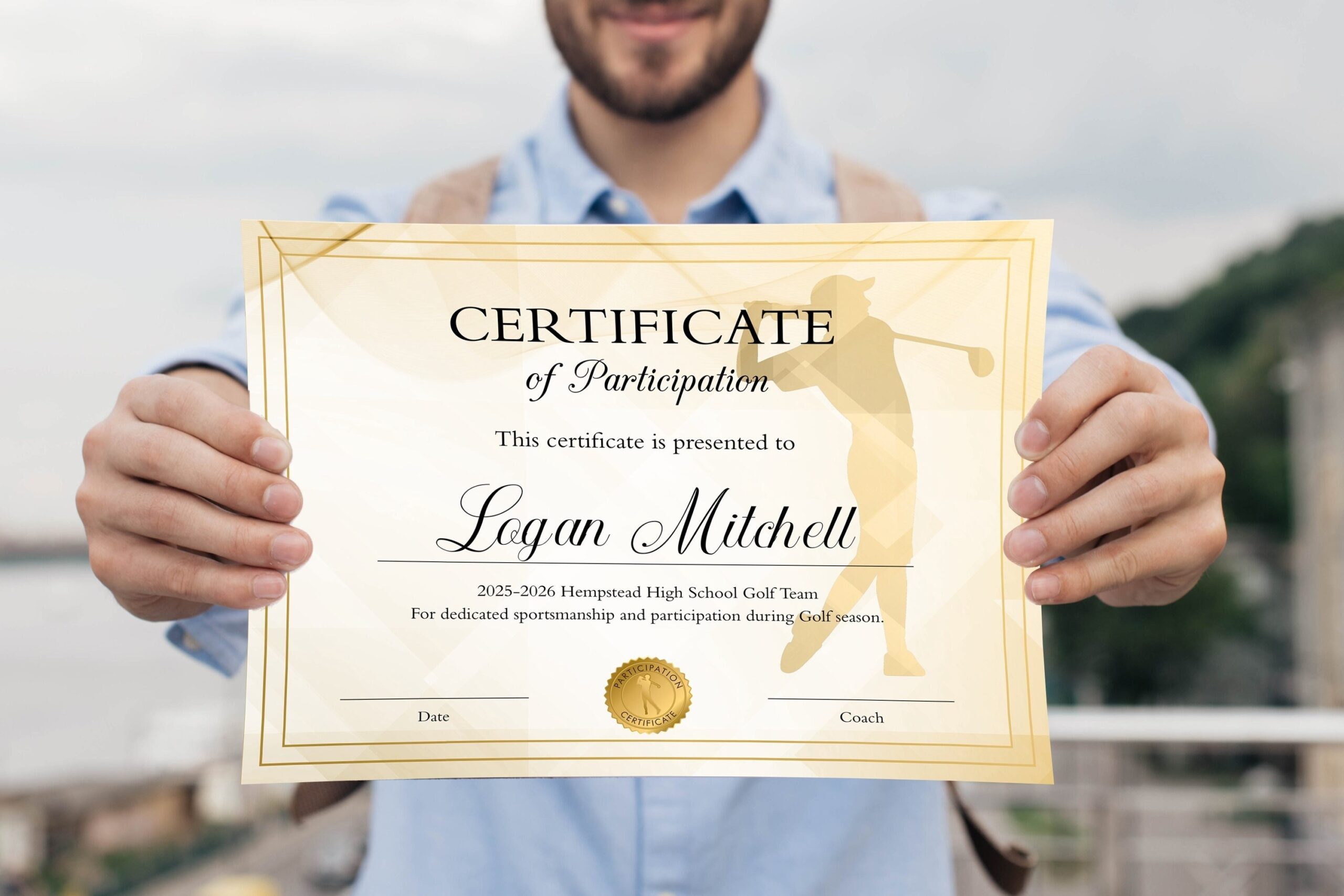 Hole In One Certificate Etsy UK