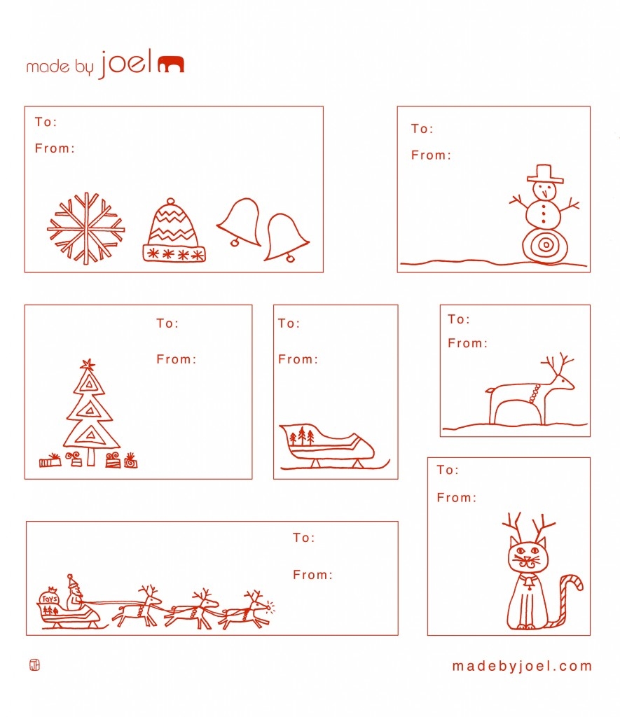 printable holiday gift tags