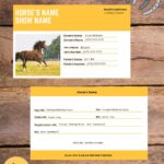 Horse Stall Card FULLY Editable Digital Download Etsy