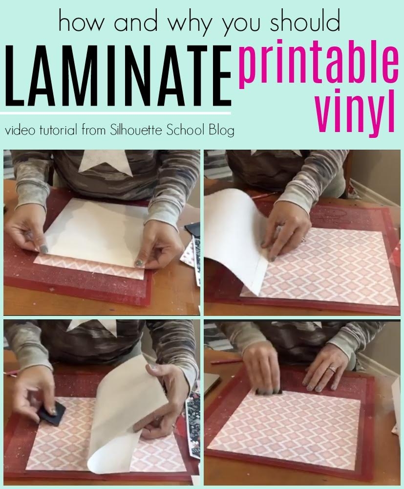 How and Why To Add Laminate Over Printable Vinyl Video Tutorial 