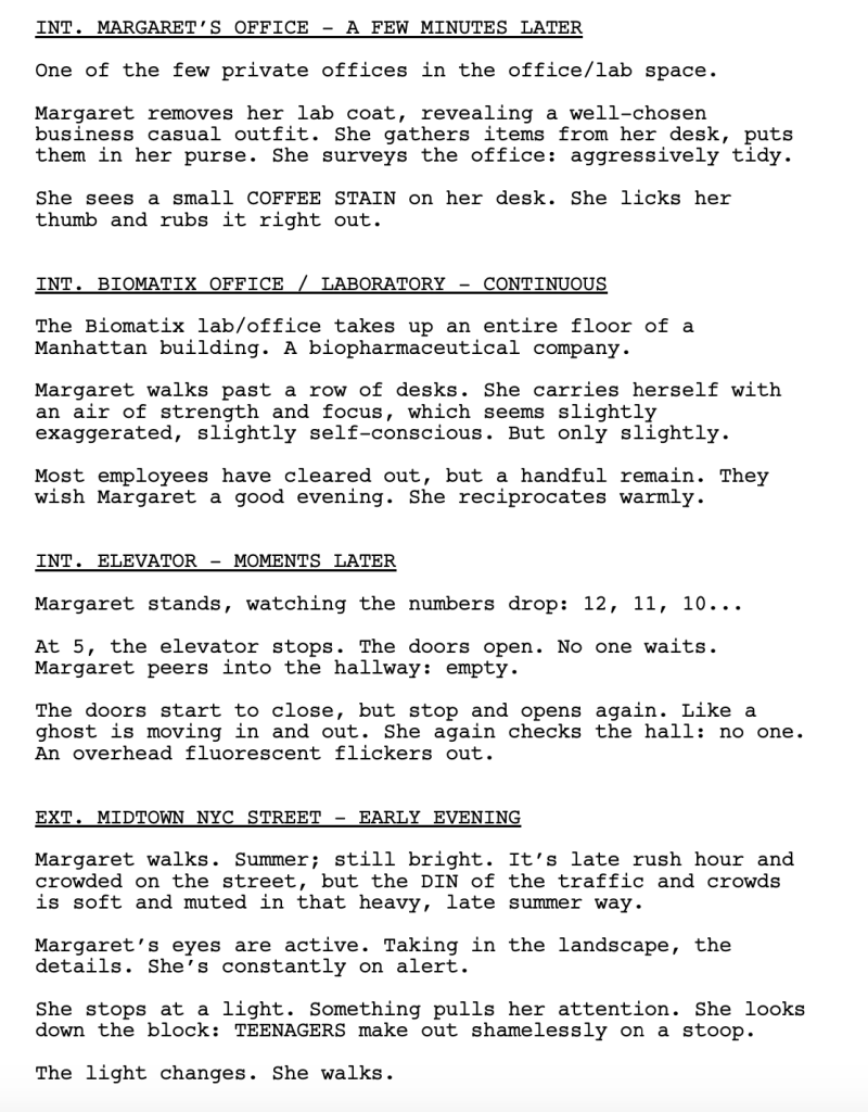 HOW ONE PAGE IN A SCRIPT LET ME KNOW IT WOULD BE GREAT