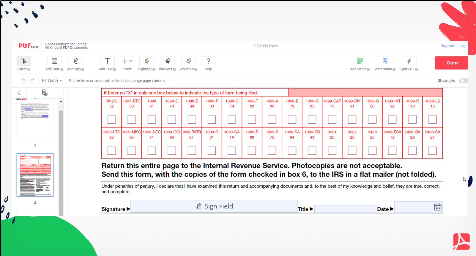 How To Fill Out A 1096 Form Here s The Easiest Way How To Fill Out A 1096 Form Here s The Easiest Way