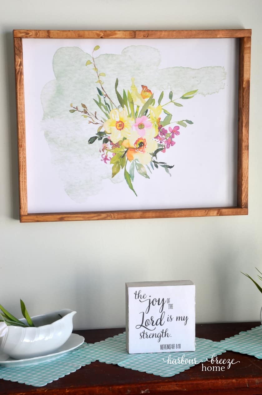 How To Frame Free Floral Wall Art Harbour Breeze Home