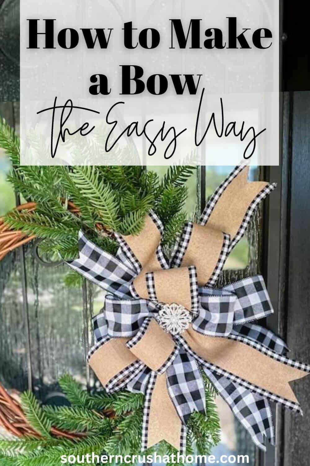 printable instructions for making a wreath bow