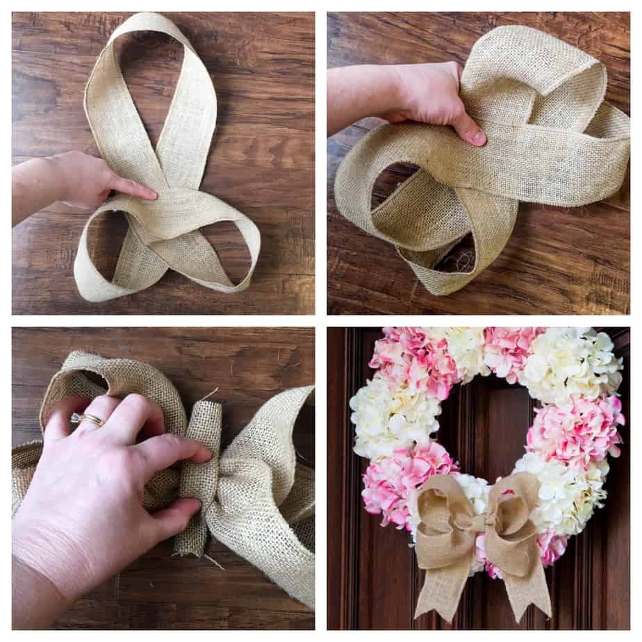 How To Make A Burlap Bow The Easiest Bow Hack 