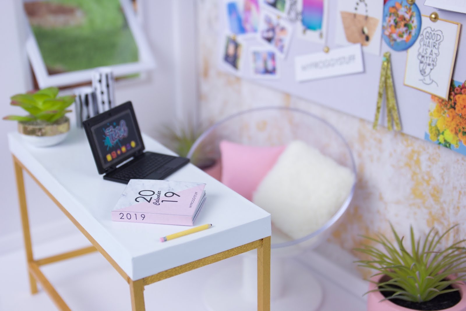 How To Make A Doll Office Plus Free Printables