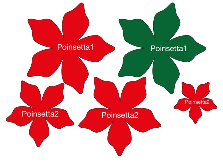 How To Make A Poinsettia Decoration with Free Template BERNINA