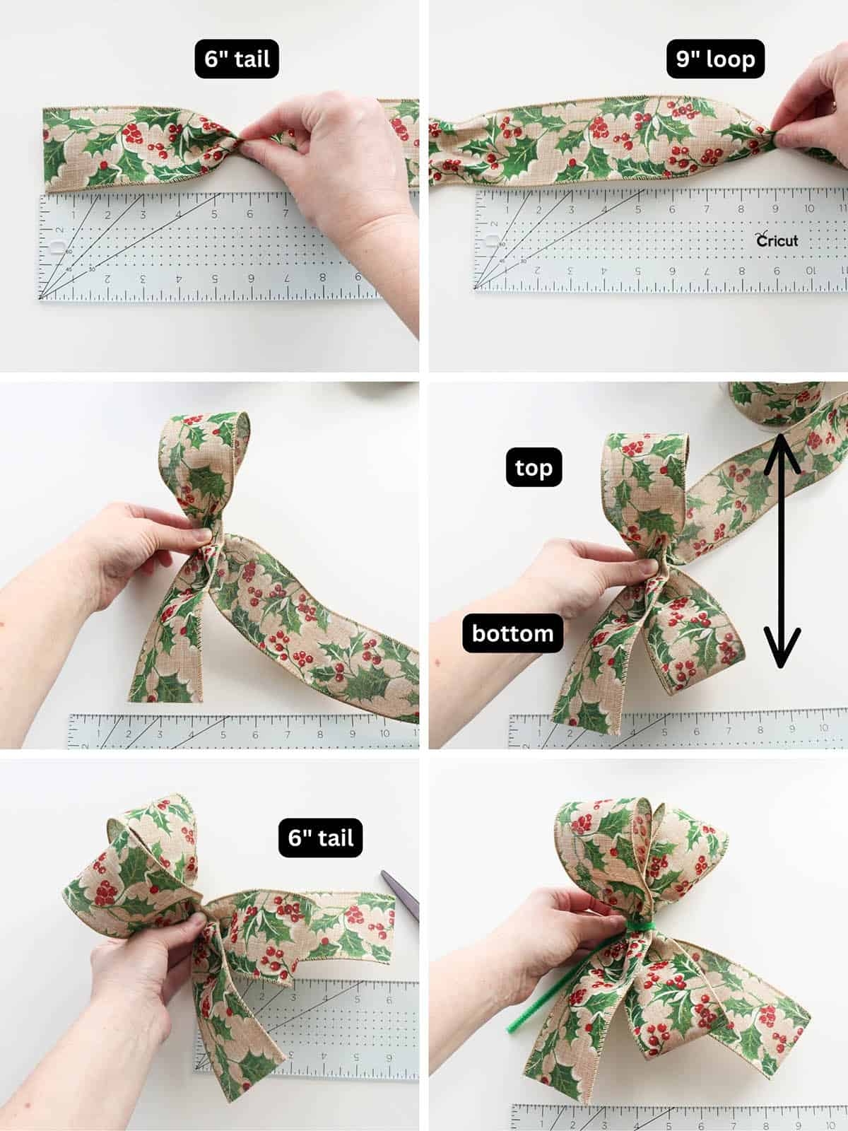 How To Make Christmas Ribbon Bows 12 Easy DIY Bows Aubree Originals