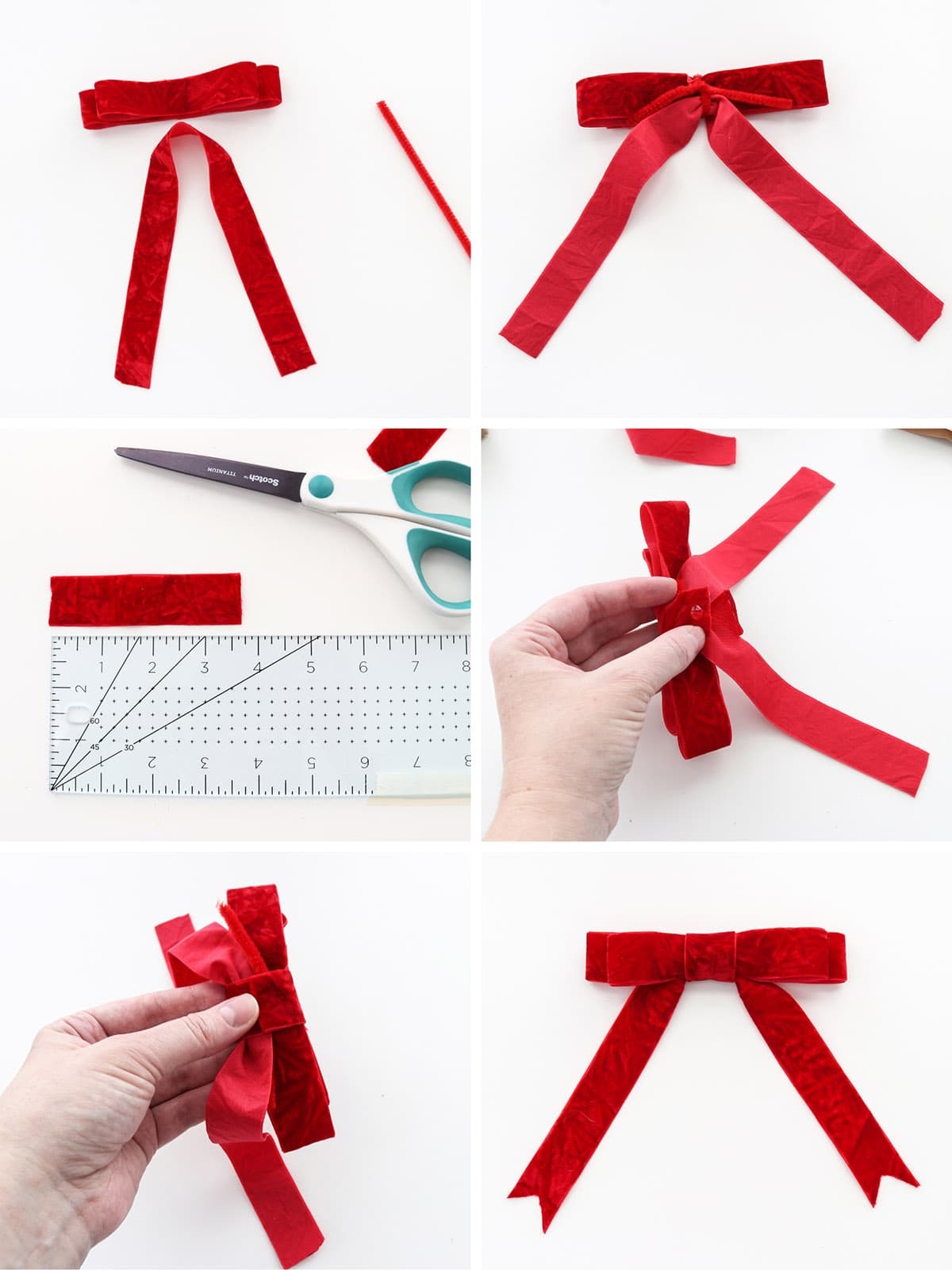 How To Make Christmas Ribbon Bows 12 Easy DIY Bows Aubree Originals