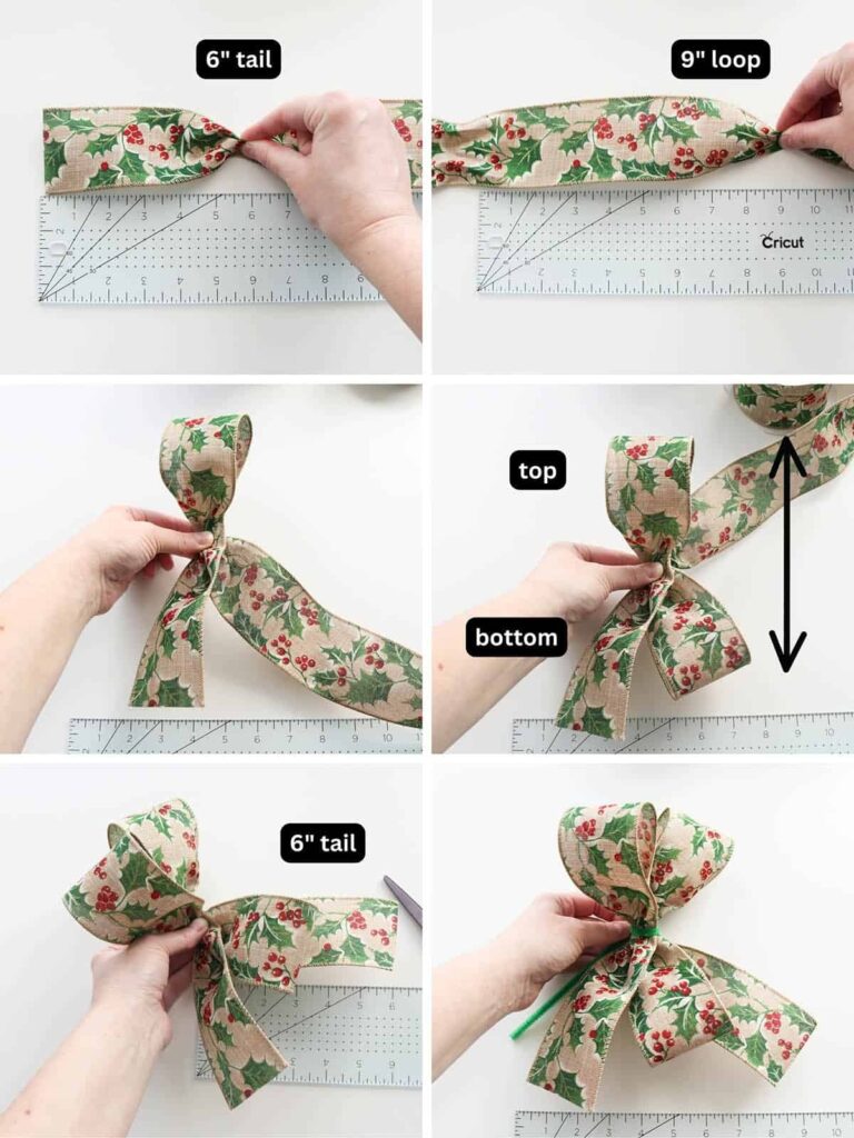 How To Make Christmas Ribbon Bows 12 Easy DIY Bows Aubree Originals
