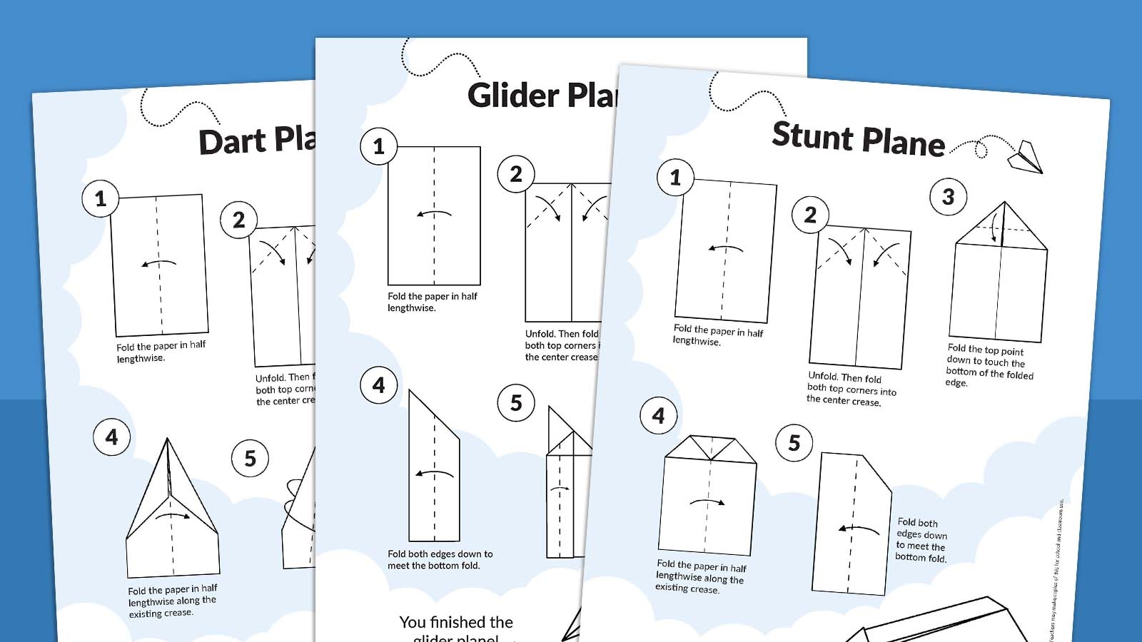 printable paper airplane templates
