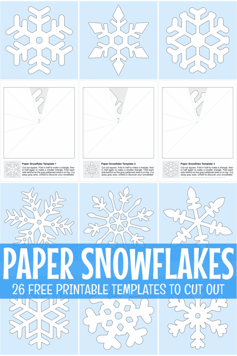 How To Make Paper Snowflakes Free Printable Patterns