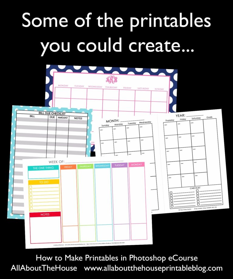 How To Make Printables In Photoshop Build A Bigger Online Business