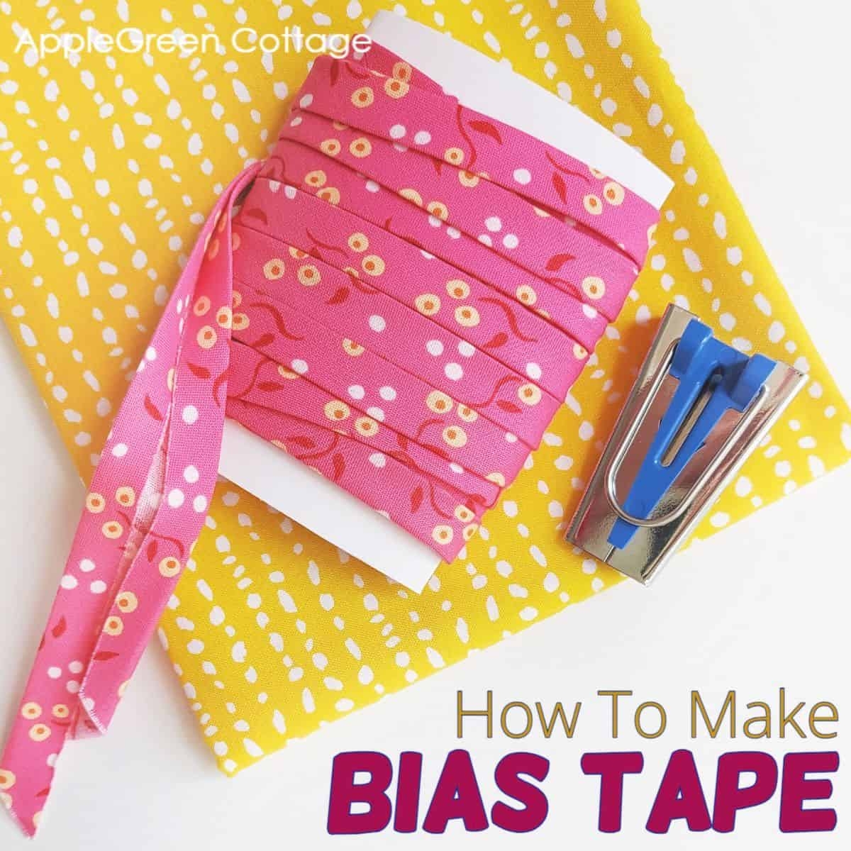 How To Make Your Own Bias Tape AppleGreen Cottage
