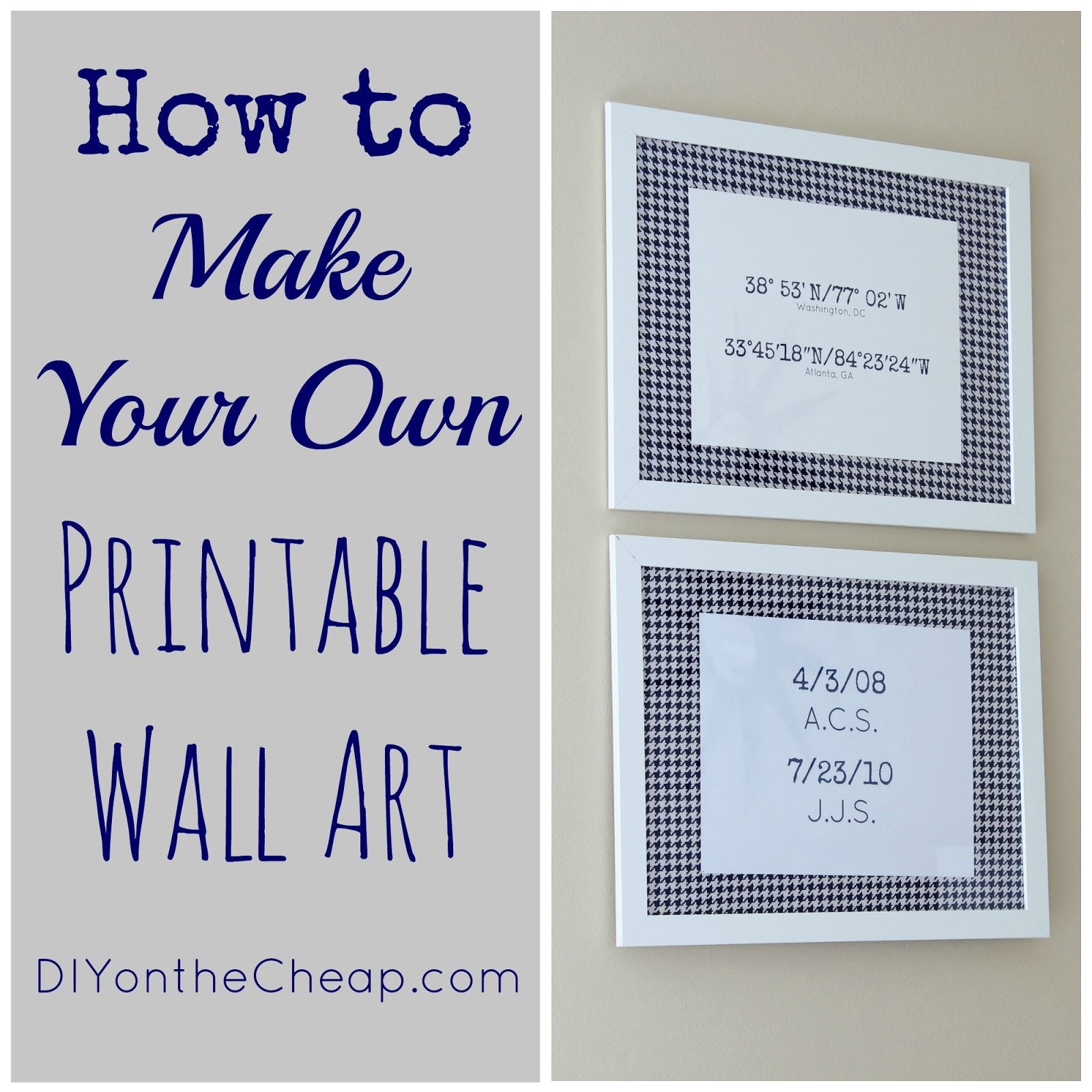 How To Make Your Own Printable Wall Art Erin Spain