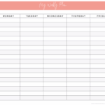 How To Plan Your Week With FREE Printable Honey We re Home