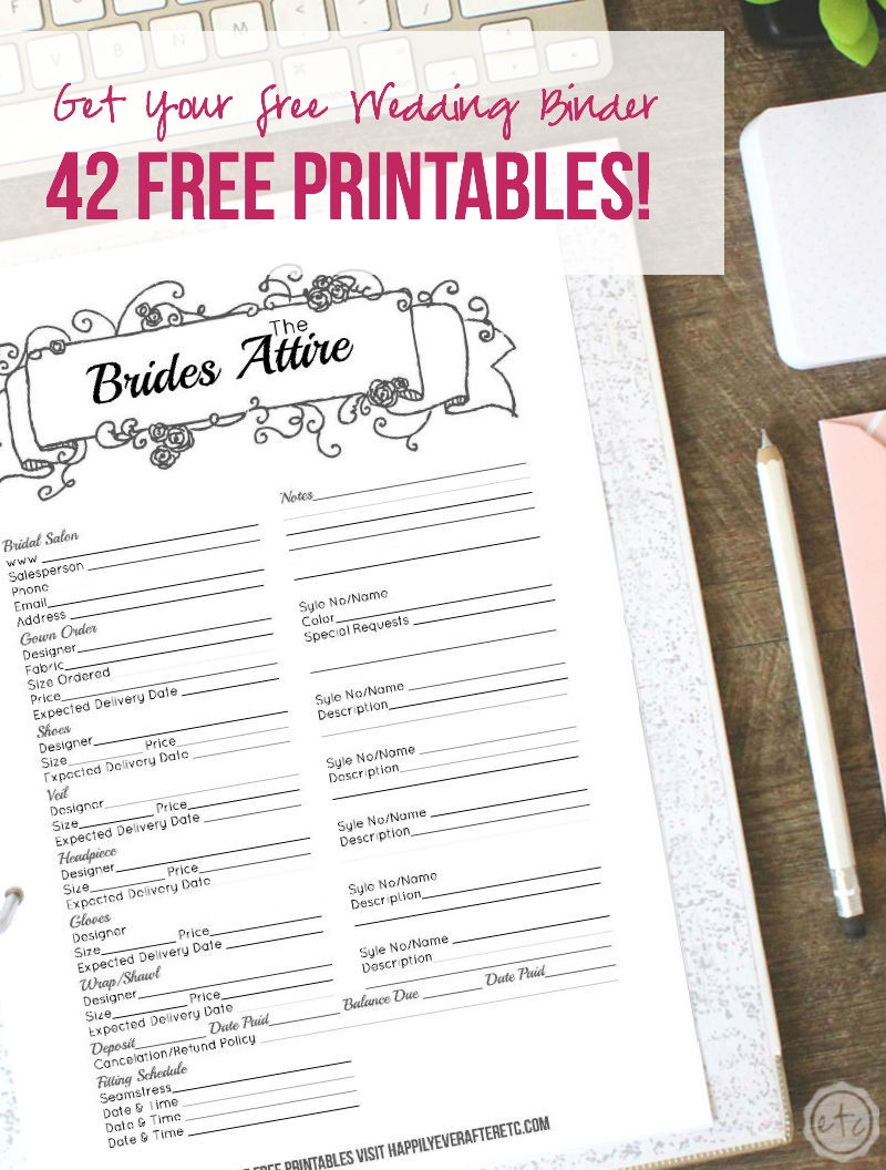 How To Put Together Your Perfect FREE Wedding Binder 42 Free Wedding Printables Happily Ever After Etc How To Put Together Your Perfect FREE Wedding Binder 42 Free Wedding Printables Happily Ever After Etc