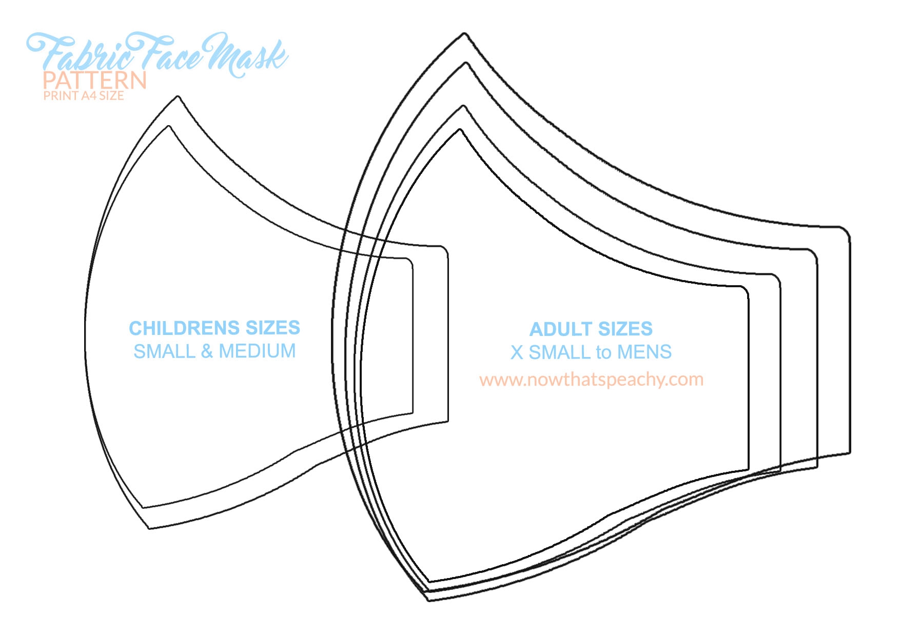 free printable face mask pattern