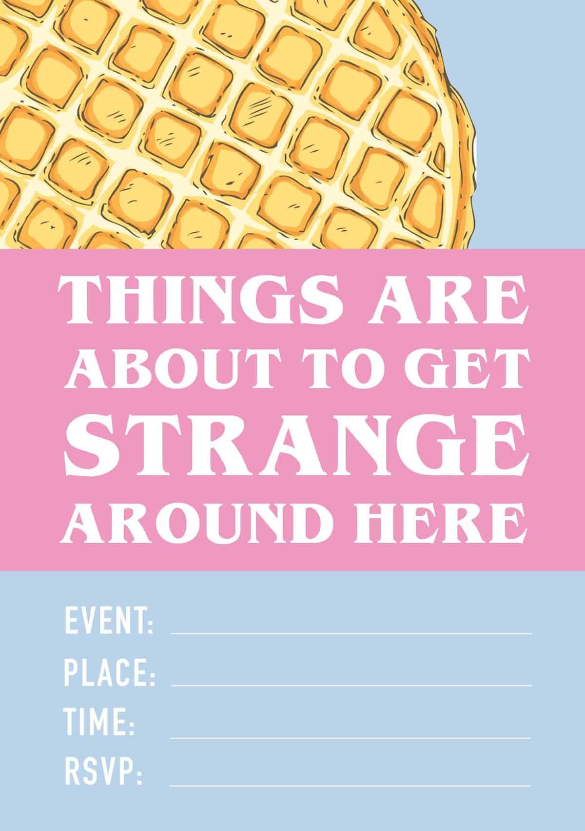 stranger things free printables