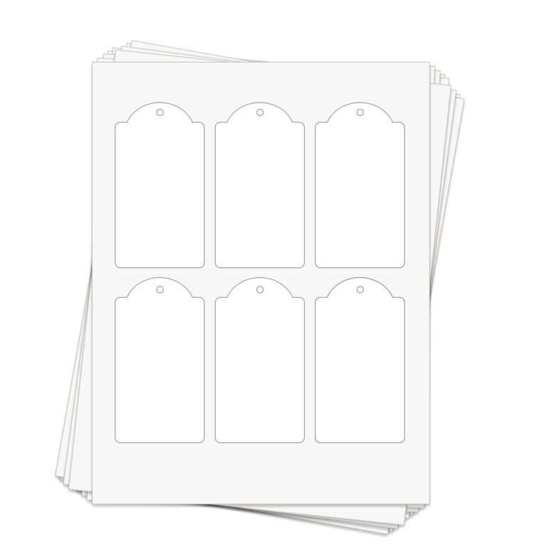 HT1200 Domed Rectangle Hang Tags 2 375 X 4 25 In Dashleigh 