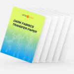 HTVRONT Printable Heat Transfer Vinyl For Dark Fabric 6 Sheets 8 5