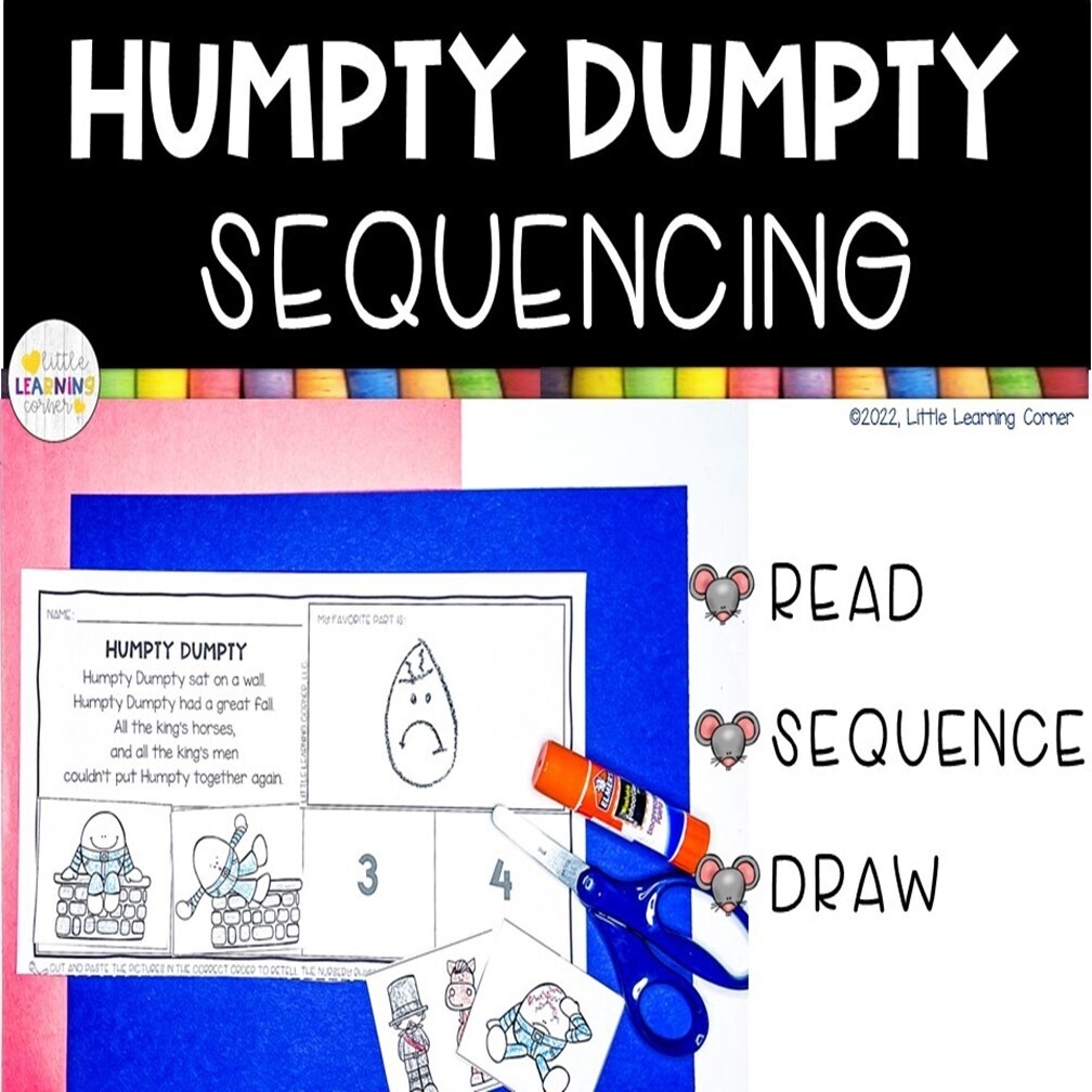 humpty dumpty printable sequencing cards