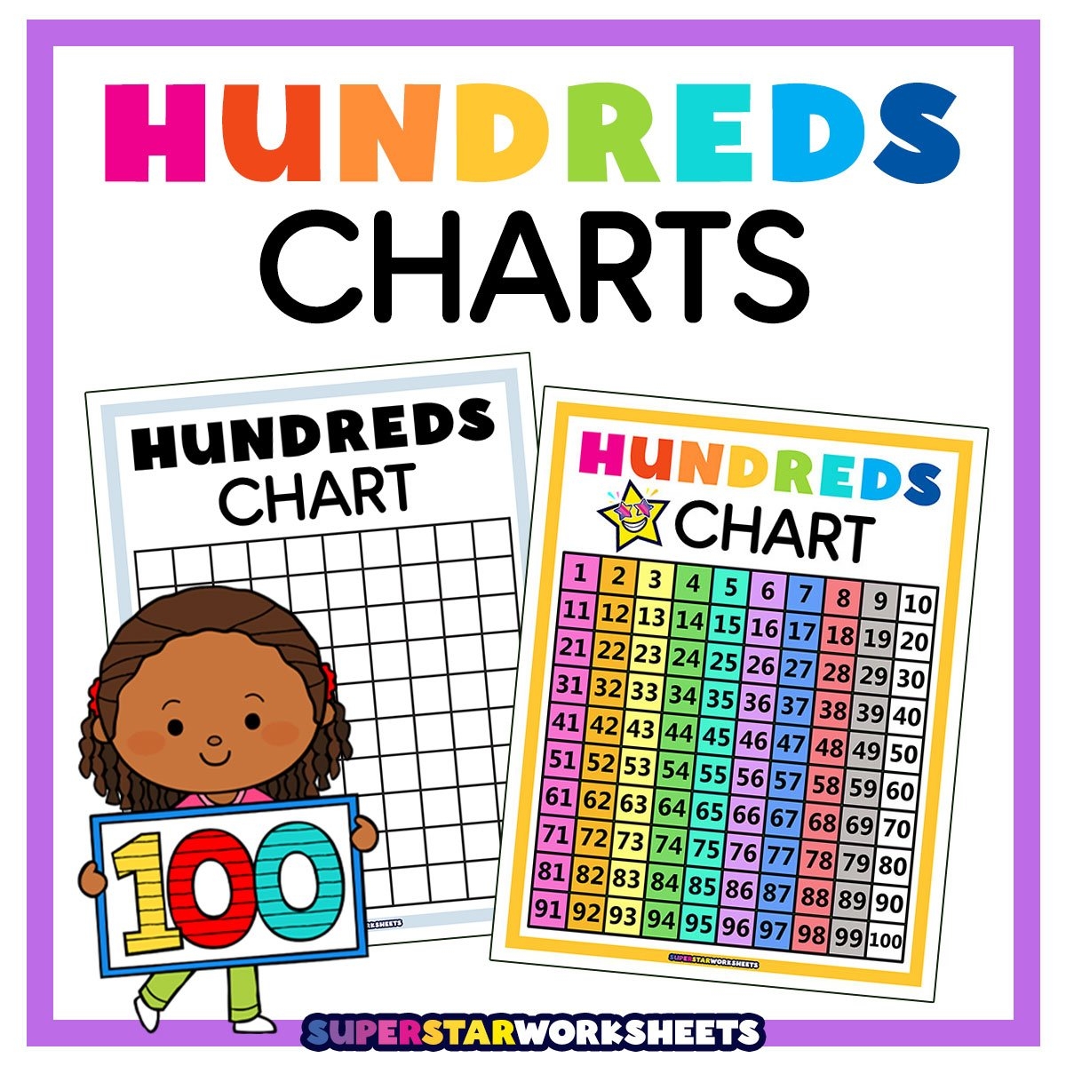 100 chart free printable