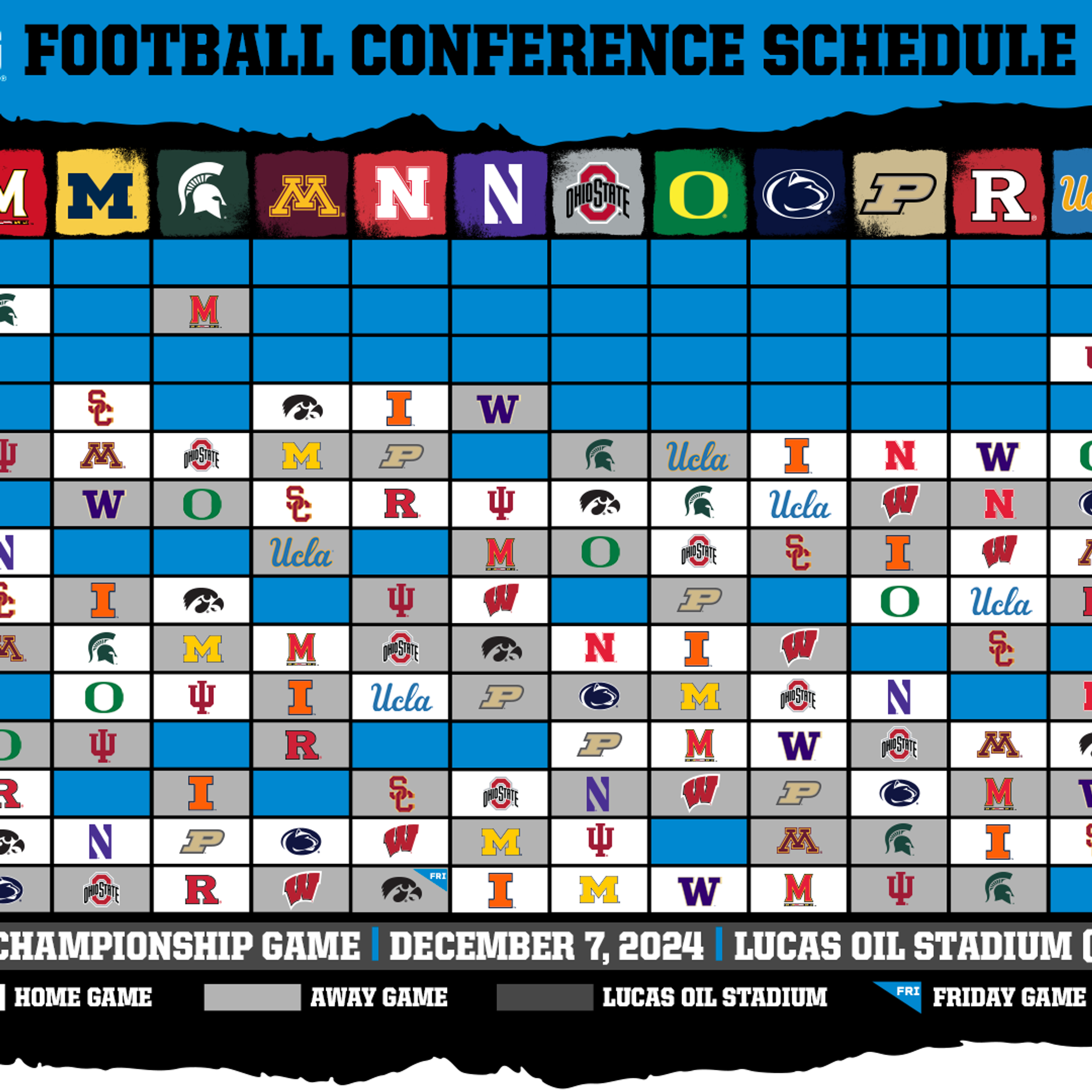 Huskers Announce 2024 Big Ten Schedule