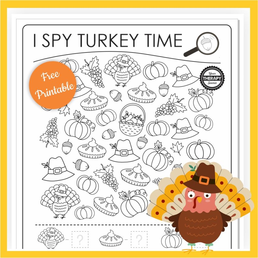 I Spy Thanksgiving Free Printable Game Your Therapy Source I Spy Thanksgiving Free Printable Game Your Therapy Source