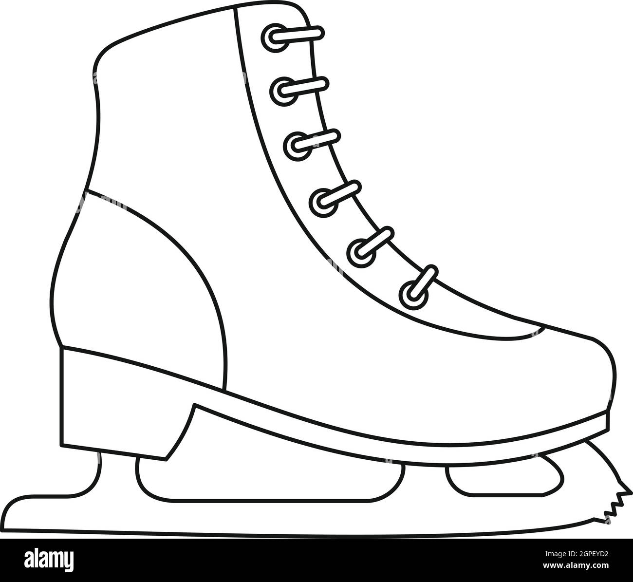 Ice Skate Icon Outline Style Stock Vector Image U0026 Art Alamy