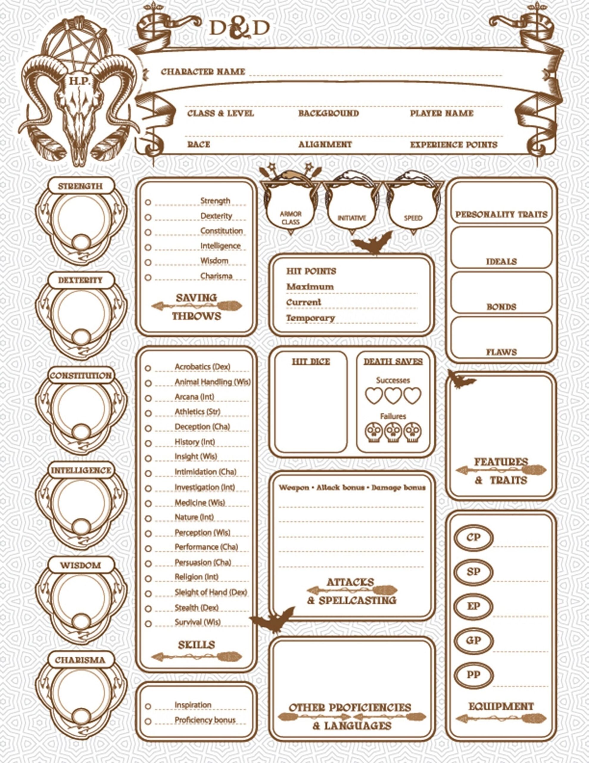 Immerse Yourself In Adventure Ultimate Dnd Character Sheet 