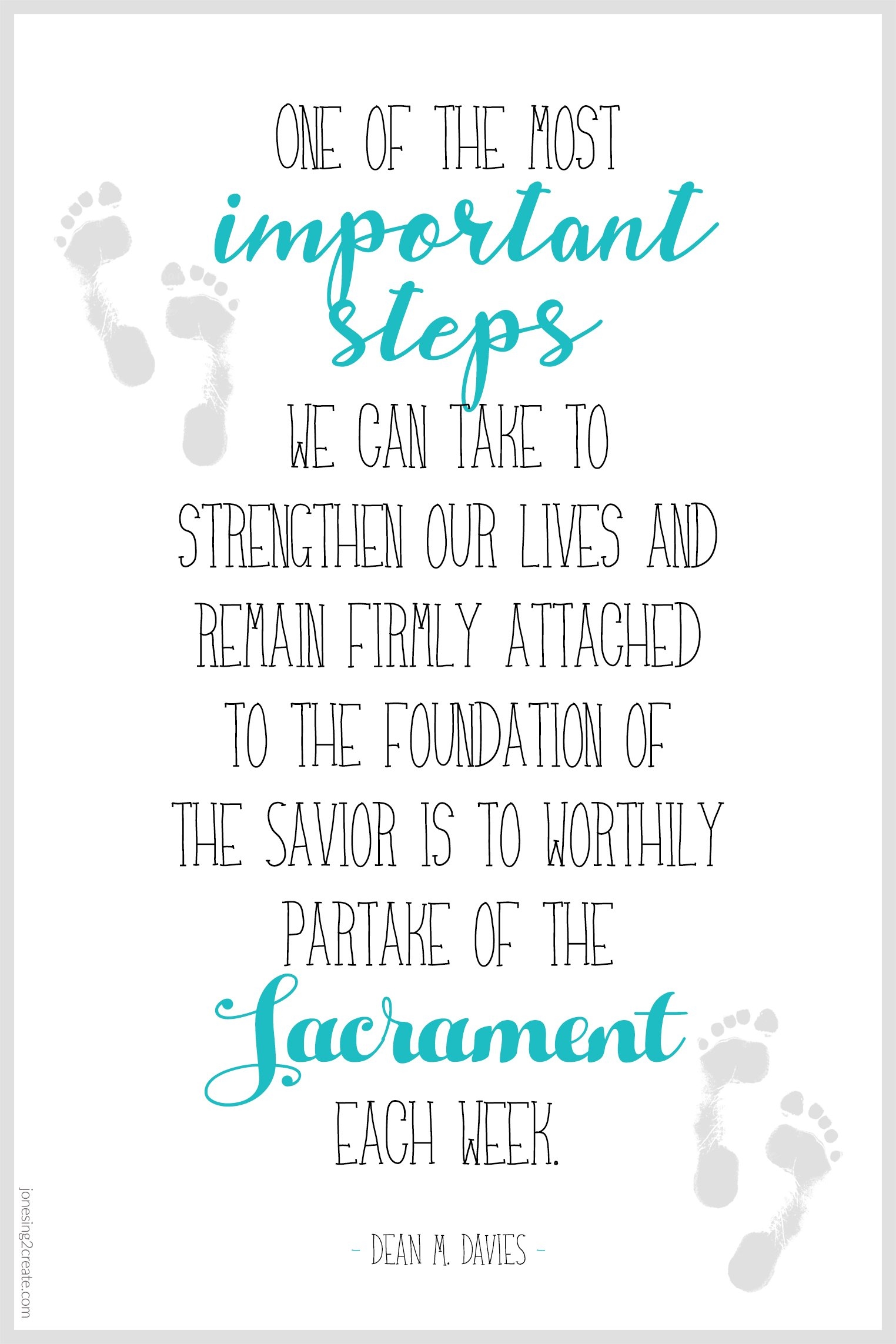 Importance Of Sacrament LDS Ministering Printable Jonesing2Create