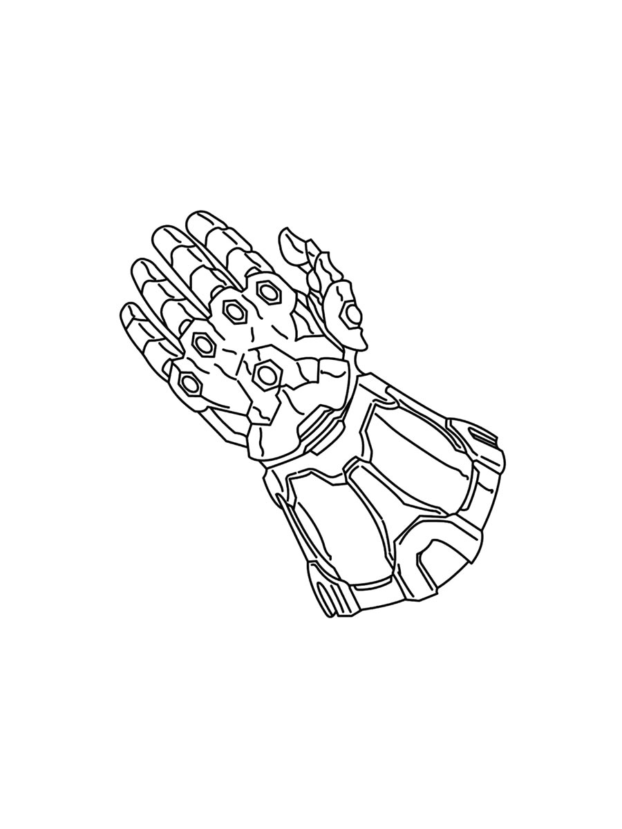 Infinity Gauntlet Coloring Pages