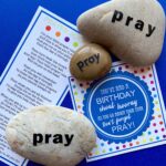 INSTANT DOWNLOAD For Primary Birthday Gifts Prayer Rock Poem Tags