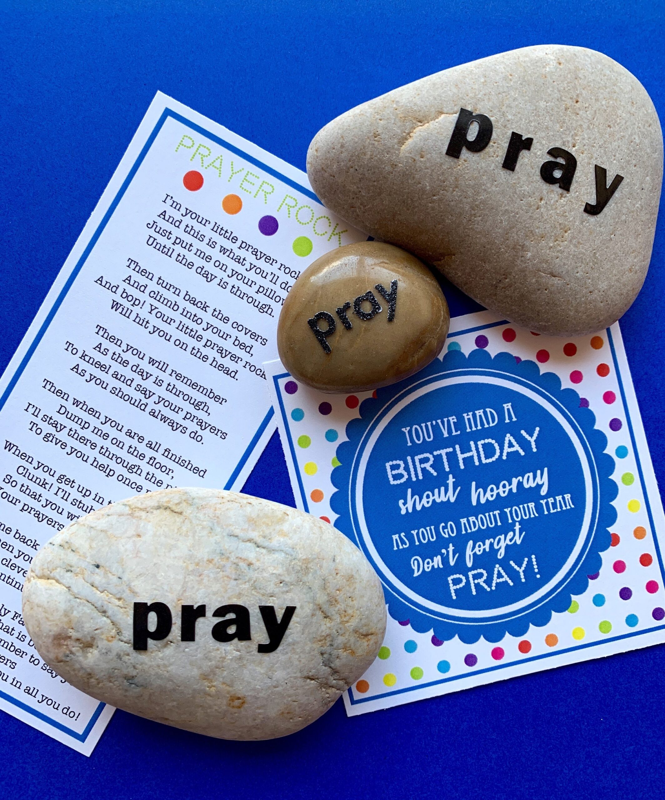INSTANT DOWNLOAD For Primary Birthday Gifts Prayer Rock Poem Tags  INSTANT DOWNLOAD For Primary Birthday Gifts Prayer Rock Poem Tags