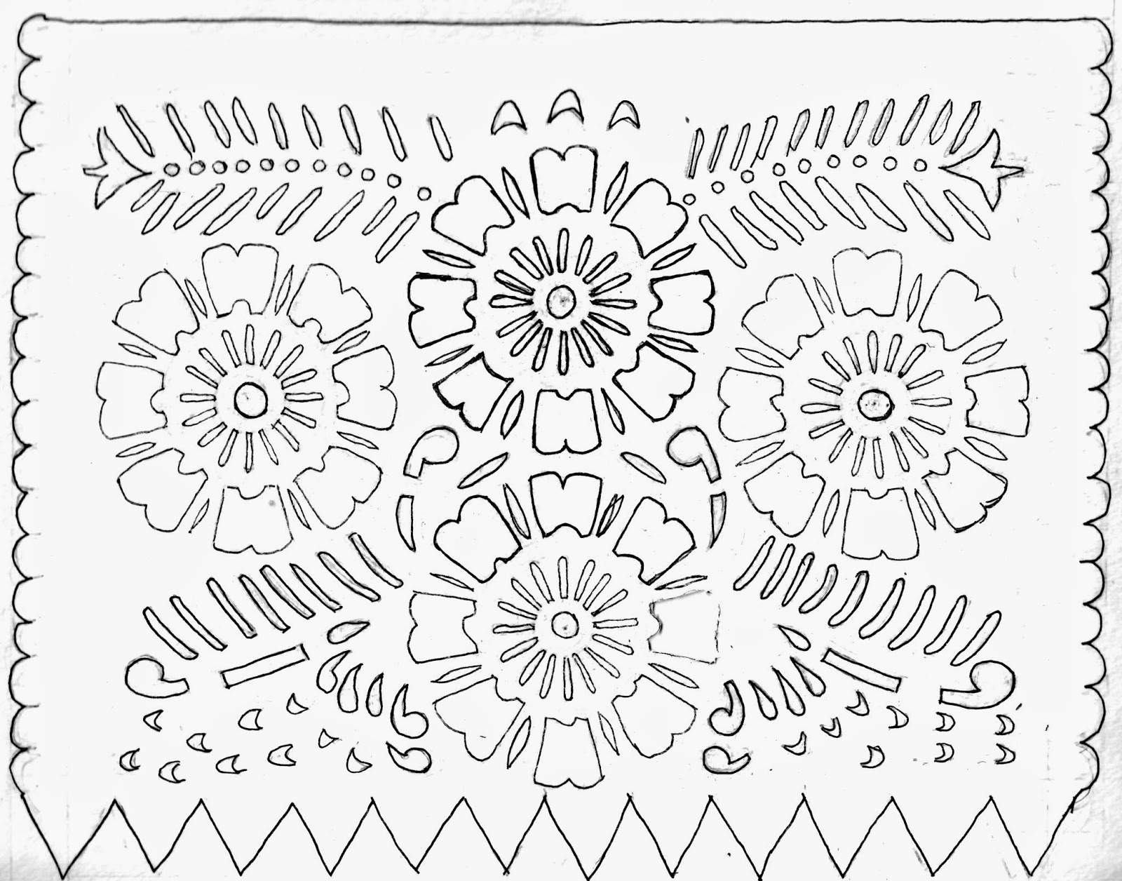 easy papel picado patterns free printables