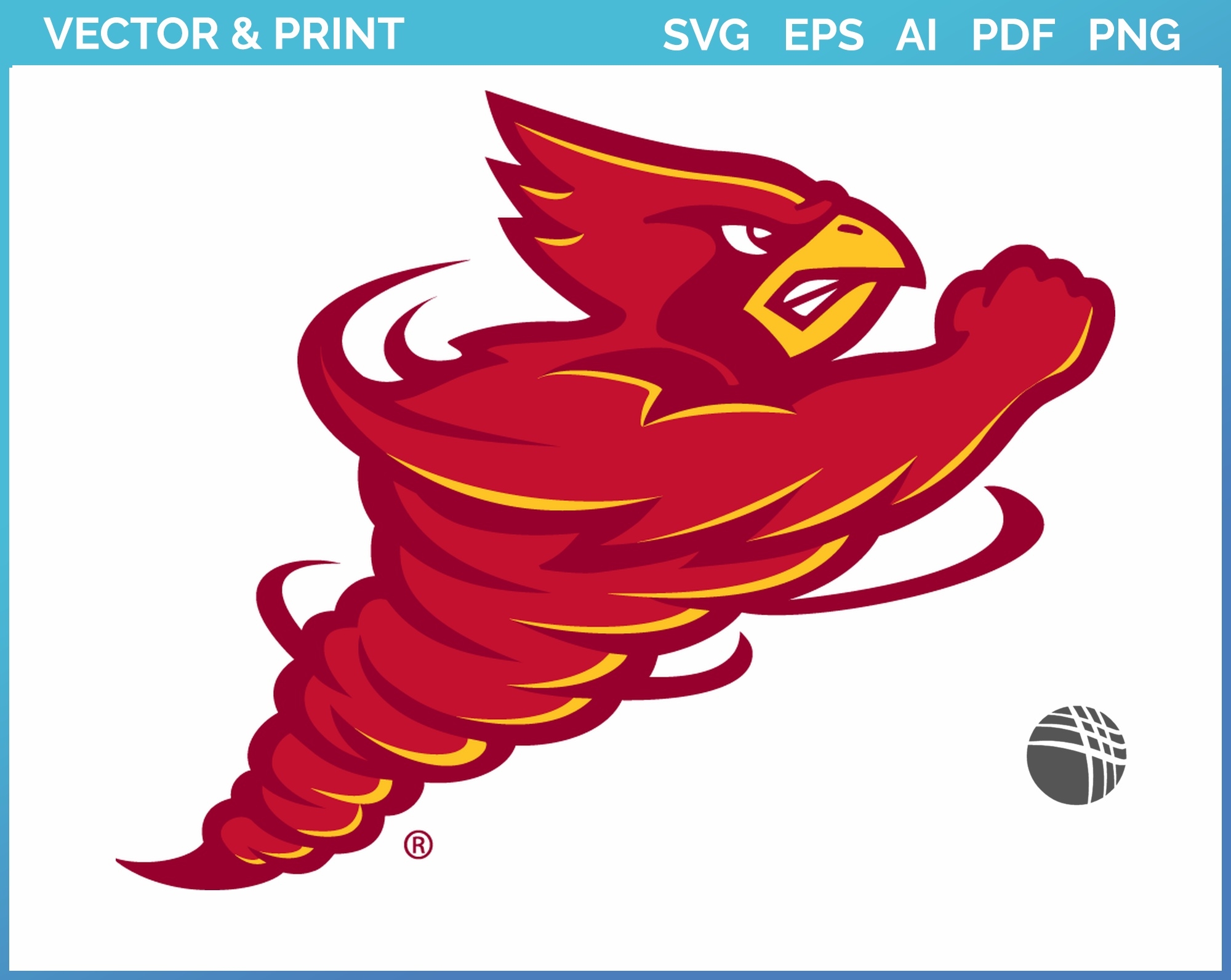 Iowa State Cyclones Alternate Logo 2007 College Sports Vector SVG Logo In 5 Formats