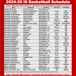 IU Basketball 2024 25 Schedule Page The Daily Hoosier