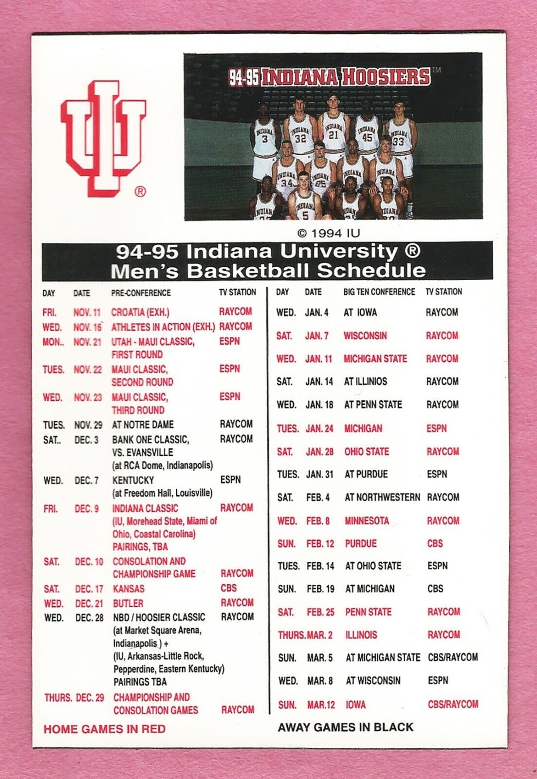 Iu Basketball Hot Sale Schedule 2020